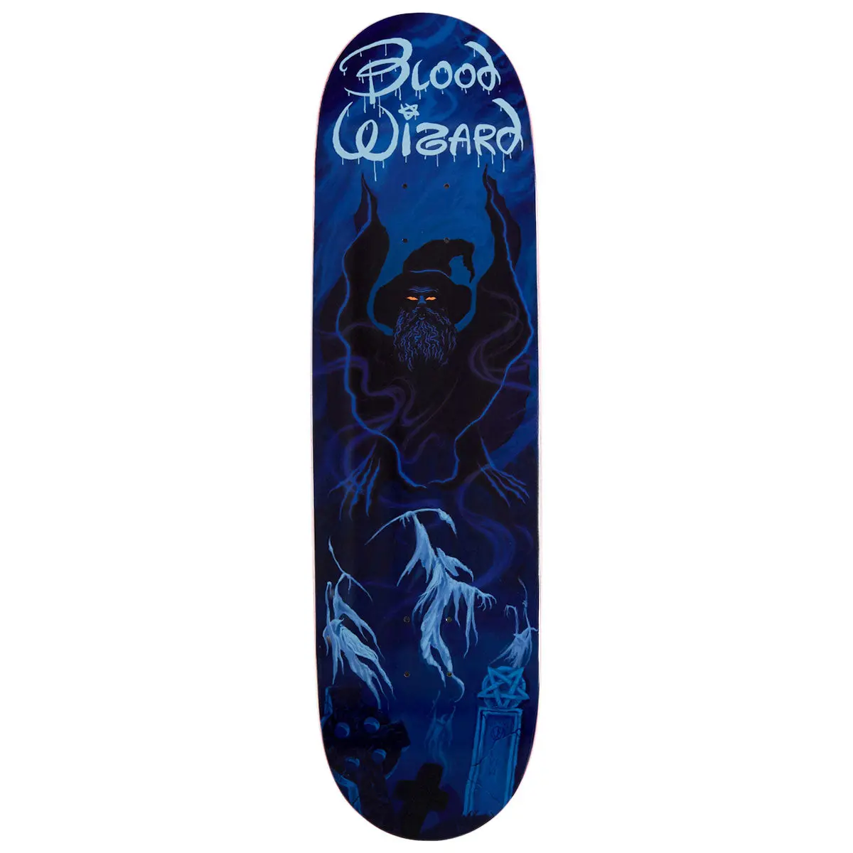 Blood Wizard Darktasia Knight On Beard Mountain Skateboard Deck - 9.00" 1