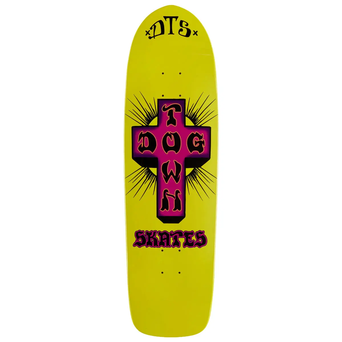 Dogtown Big Boy Skateboard Deck - Neon Yellow Dip - 9.045" 1