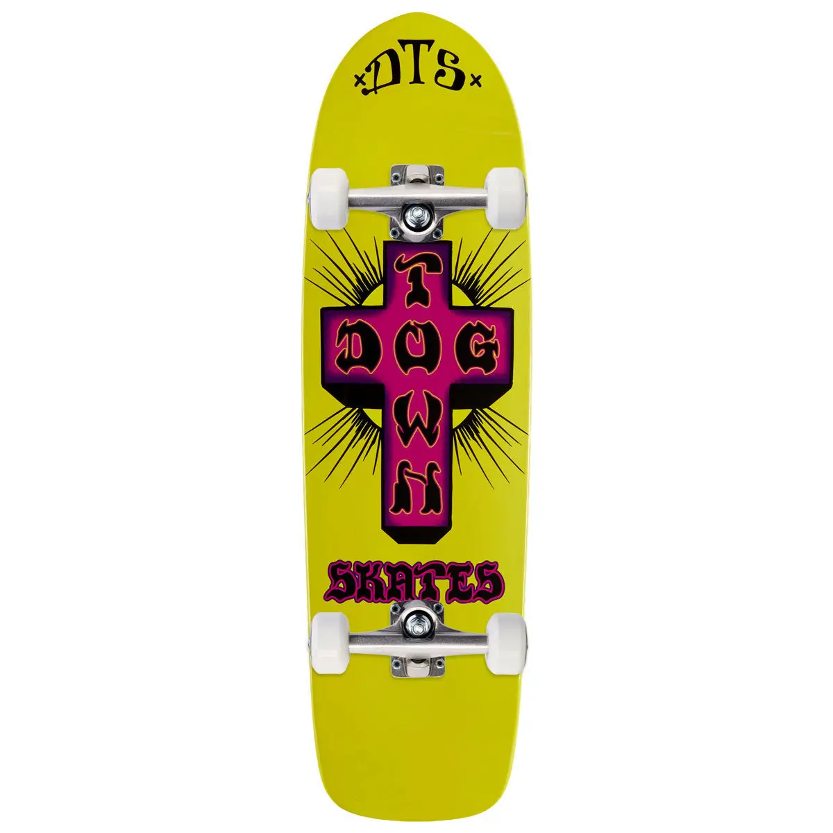 Dogtown Big Boy Skateboard Complete - Neon Yellow Dip - 9.045" 1