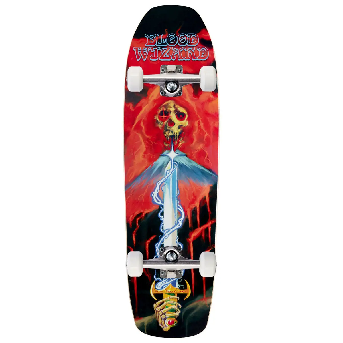 Blood Wizard Mythical Beings Vulcan Sicle Skateboard Complete - 9.25" 1