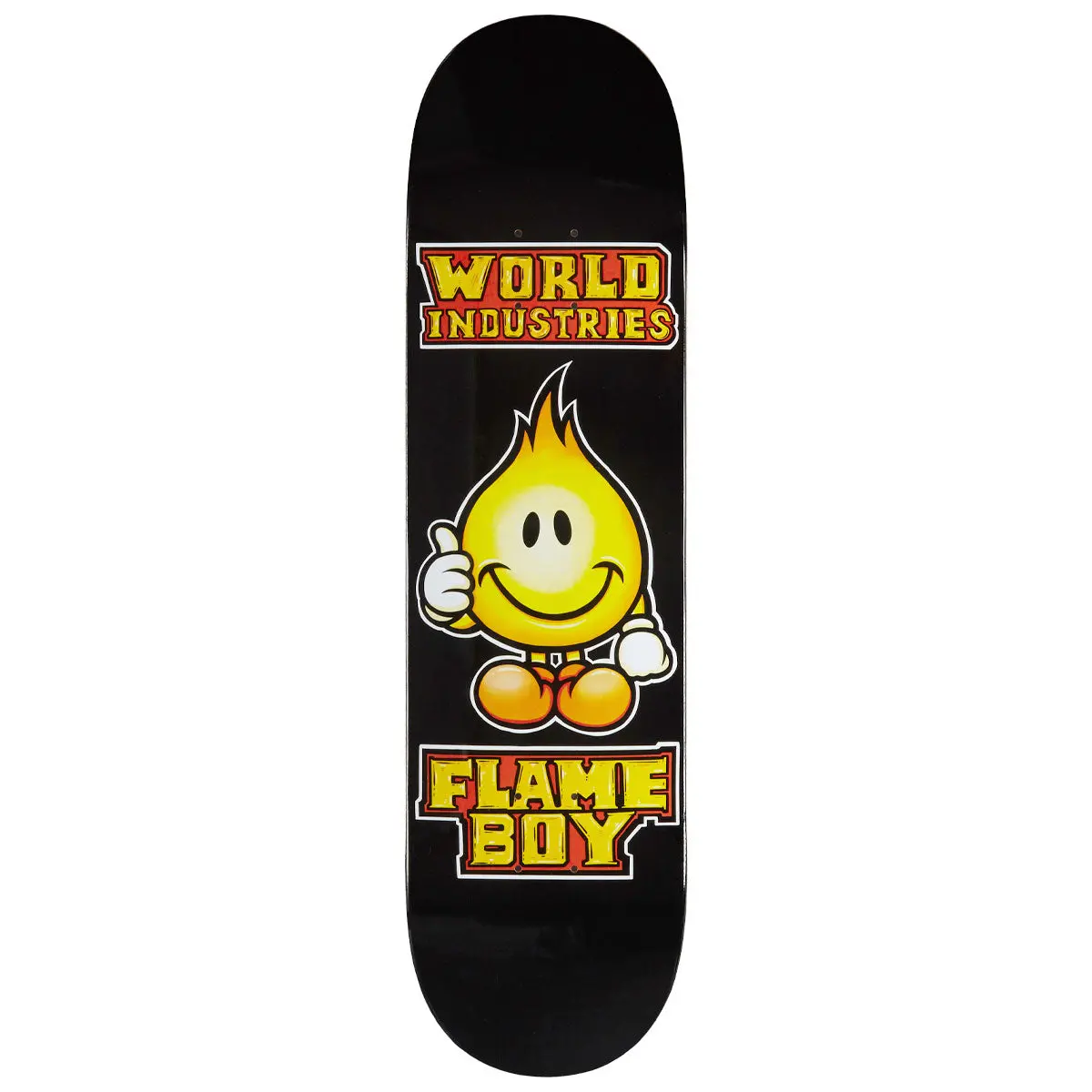 World Industries Solid Gold Flame Boy Skateboard Deck - 8.00" 1