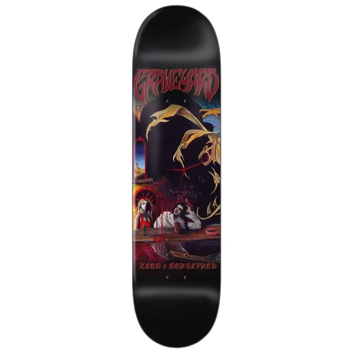 Zero X Graveyard Self Titled Skateboard Deck - 8.25" 1