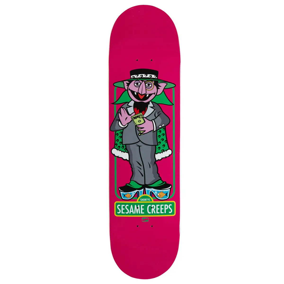 Shorty's Sesame Creeps Count Pimpula Skateboard Deck - 8.25" 1