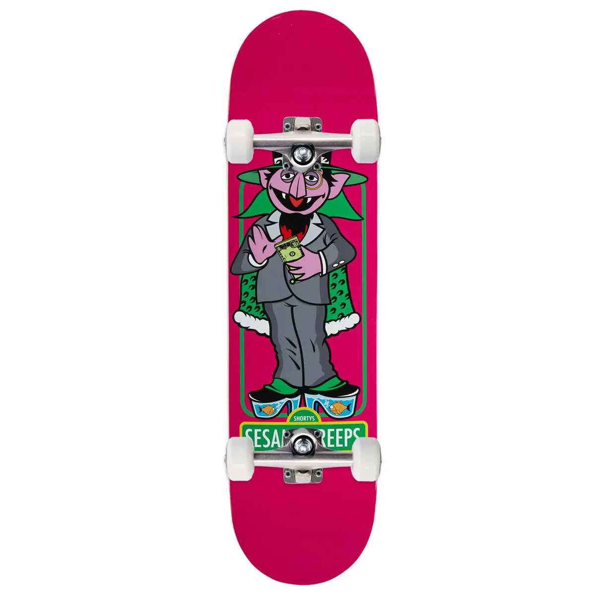 Shorty's Sesame Creeps Count Pimpula Skateboard Complete - 8.375" 1