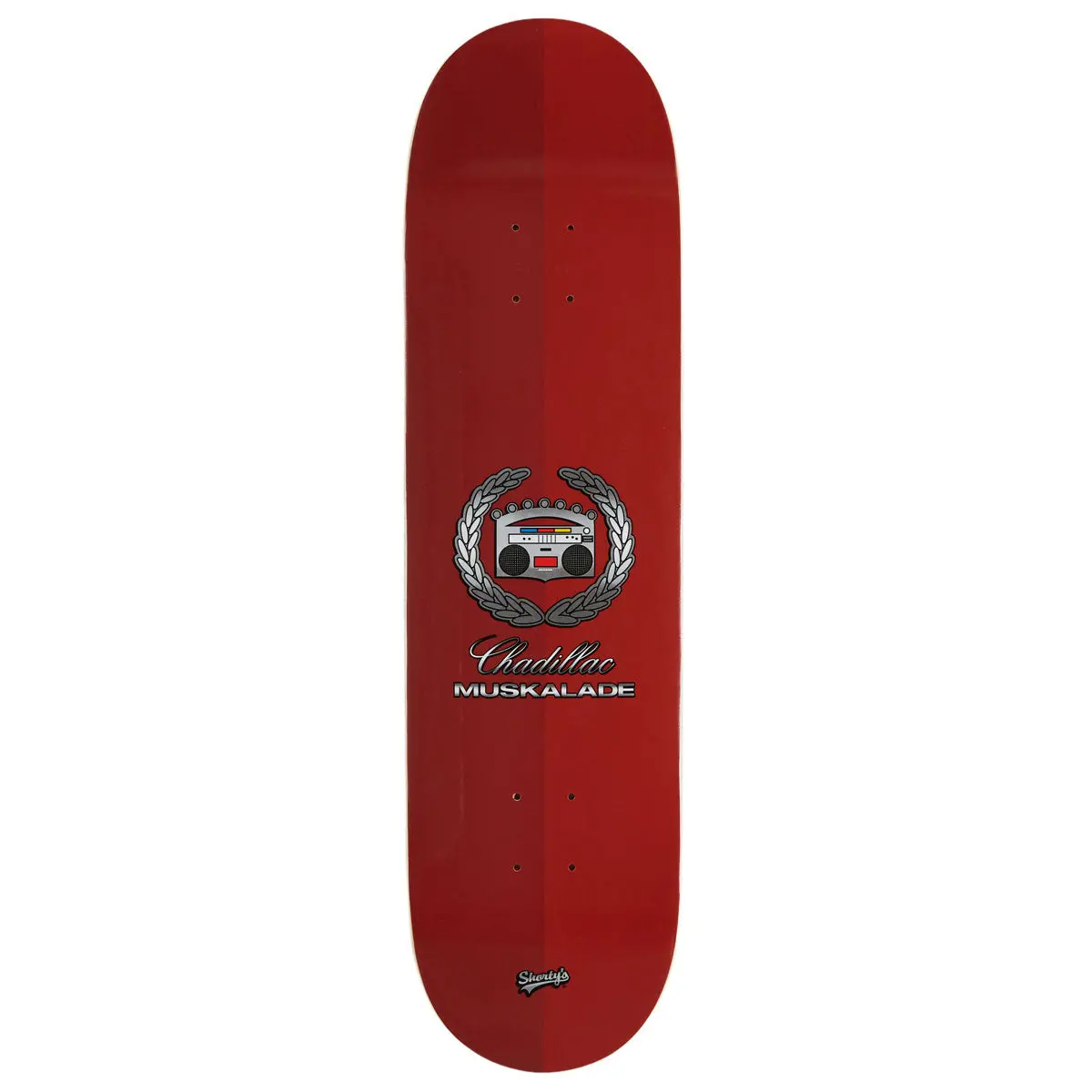 Shorty's Muskalade Skateboard Deck - Red - 8.25" 1
