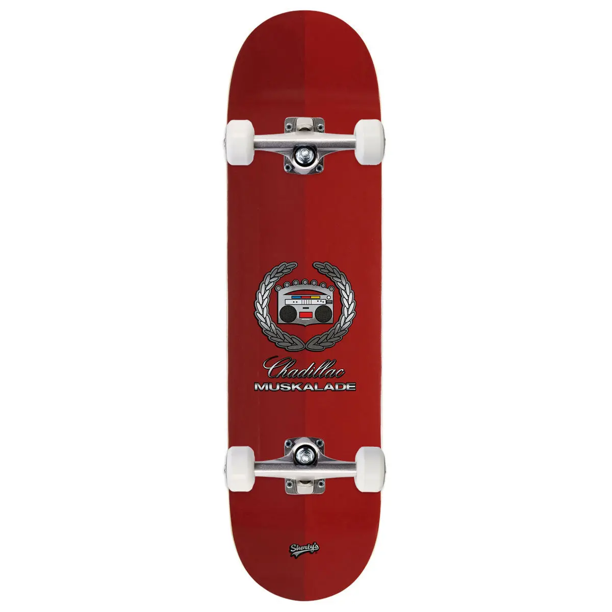 Shorty's Muskalade Skateboard Complete - Red - 8.25" 1