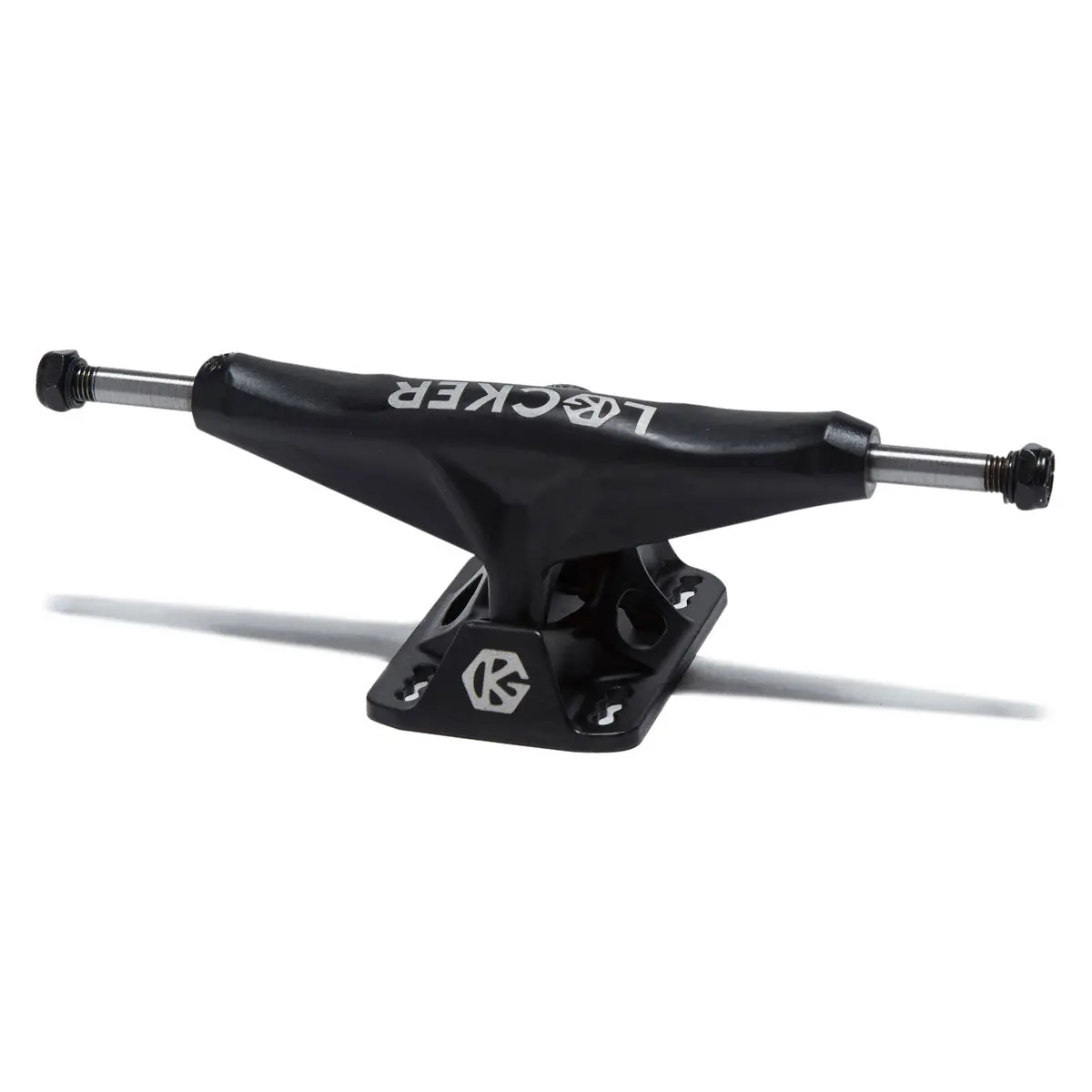 Grind King Locker Skateboard Trucks - Flat Black - 8.25" 1