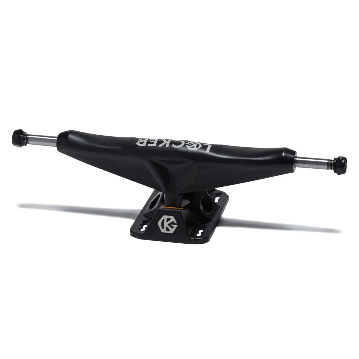 Grind King Locker Skateboard Trucks - Flat Black - 9.50" 1