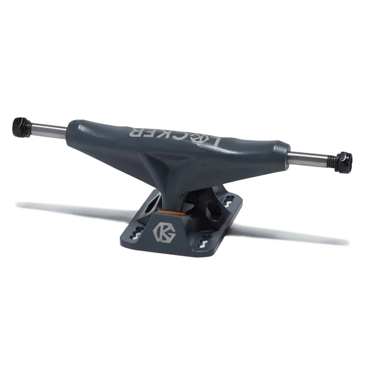 Grind King Locker Skateboard Trucks - Battleship Grey - 8.00" 1
