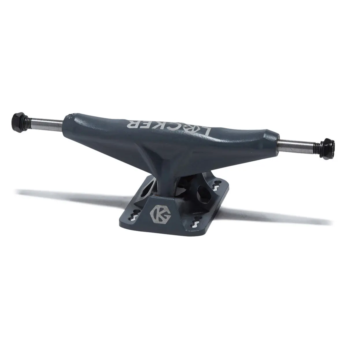 Grind King Locker Skateboard Trucks - Battleship Grey - 8.25" 1