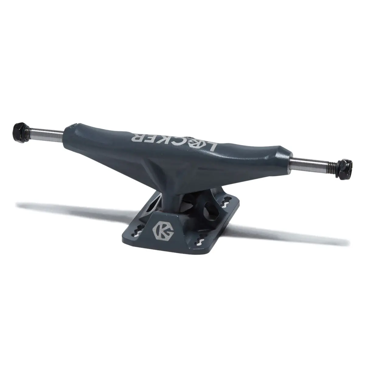 Grind King Locker Skateboard Trucks - Battleship Grey - 8.50" 1
