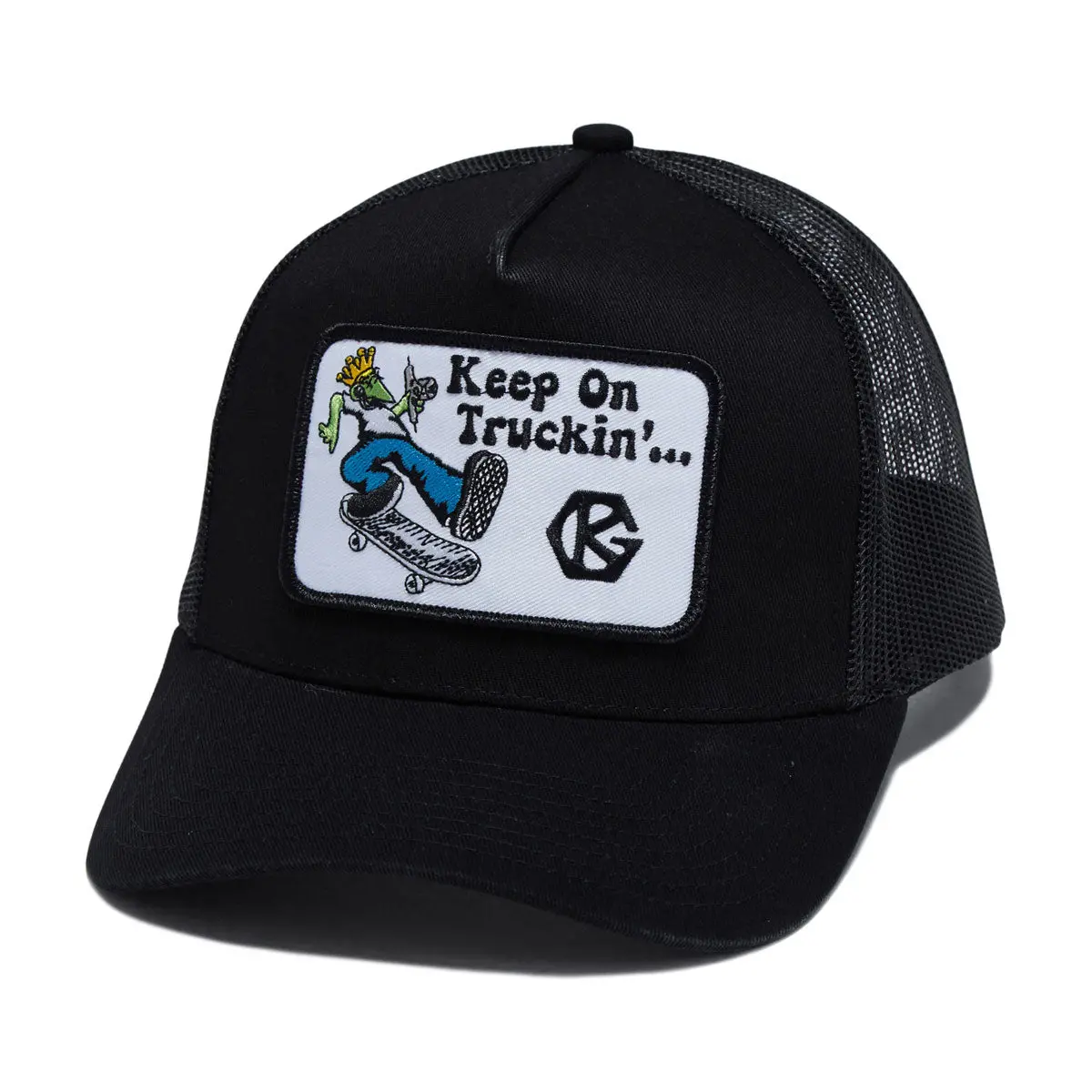 Grind King Keep On Truckin' Trucker Hat - Black 1