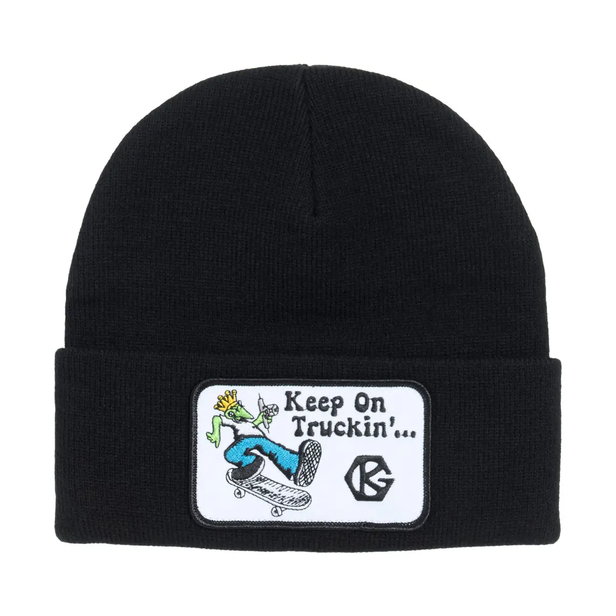Grind King Keep On Truckin' Beanie - Black 1