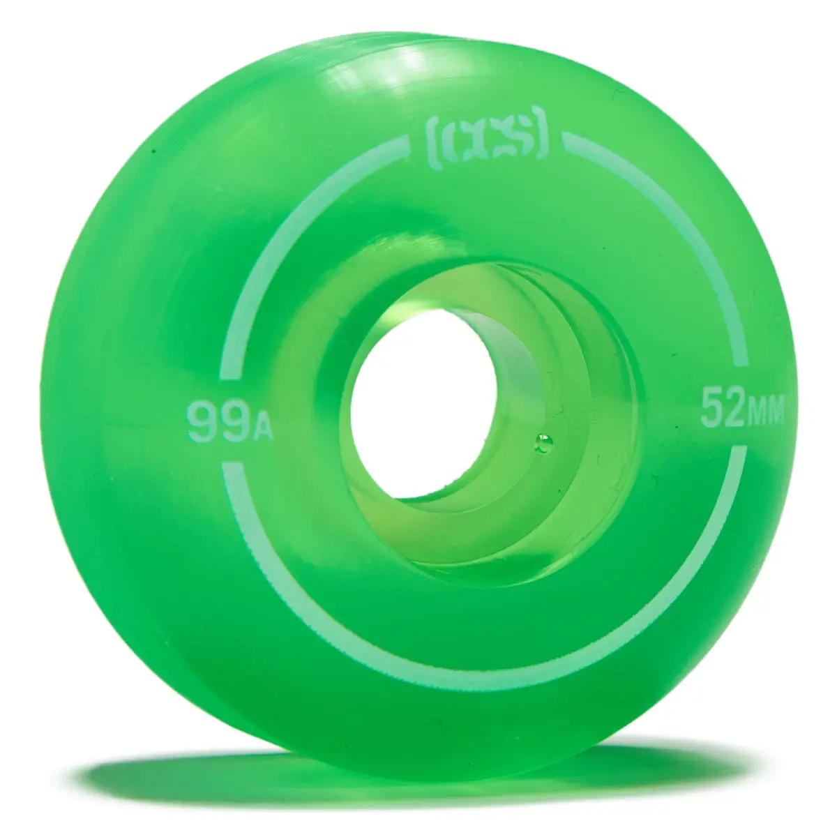 Ccs Clear 99A Skateboard Wheels - Green - 52Mm 1