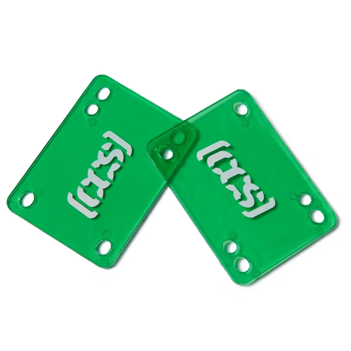 Ccs Clear Skateboard Riser Pads - Green - 1/8" 1