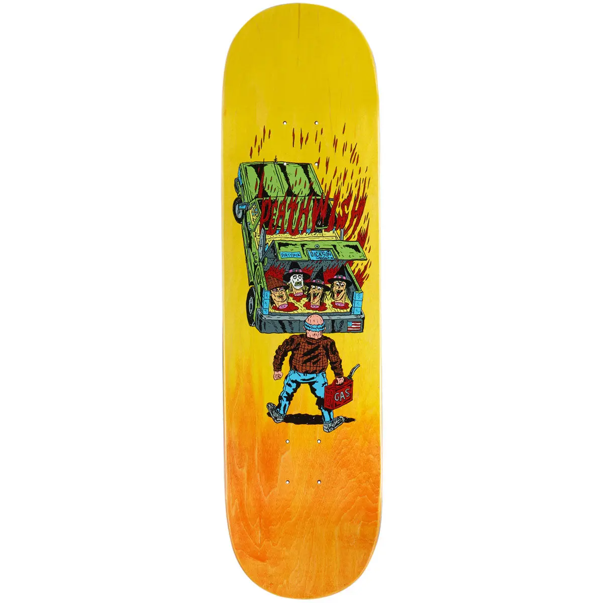 Deathwish Dickson Full Heat Skateboard Deck - 8.25" 1