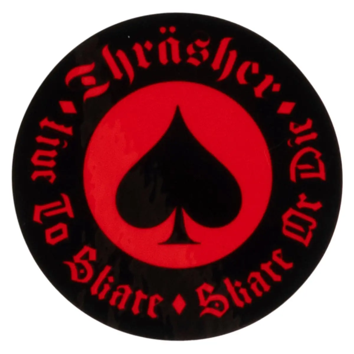 Thrasher Oath Sticker - Black/Red 1