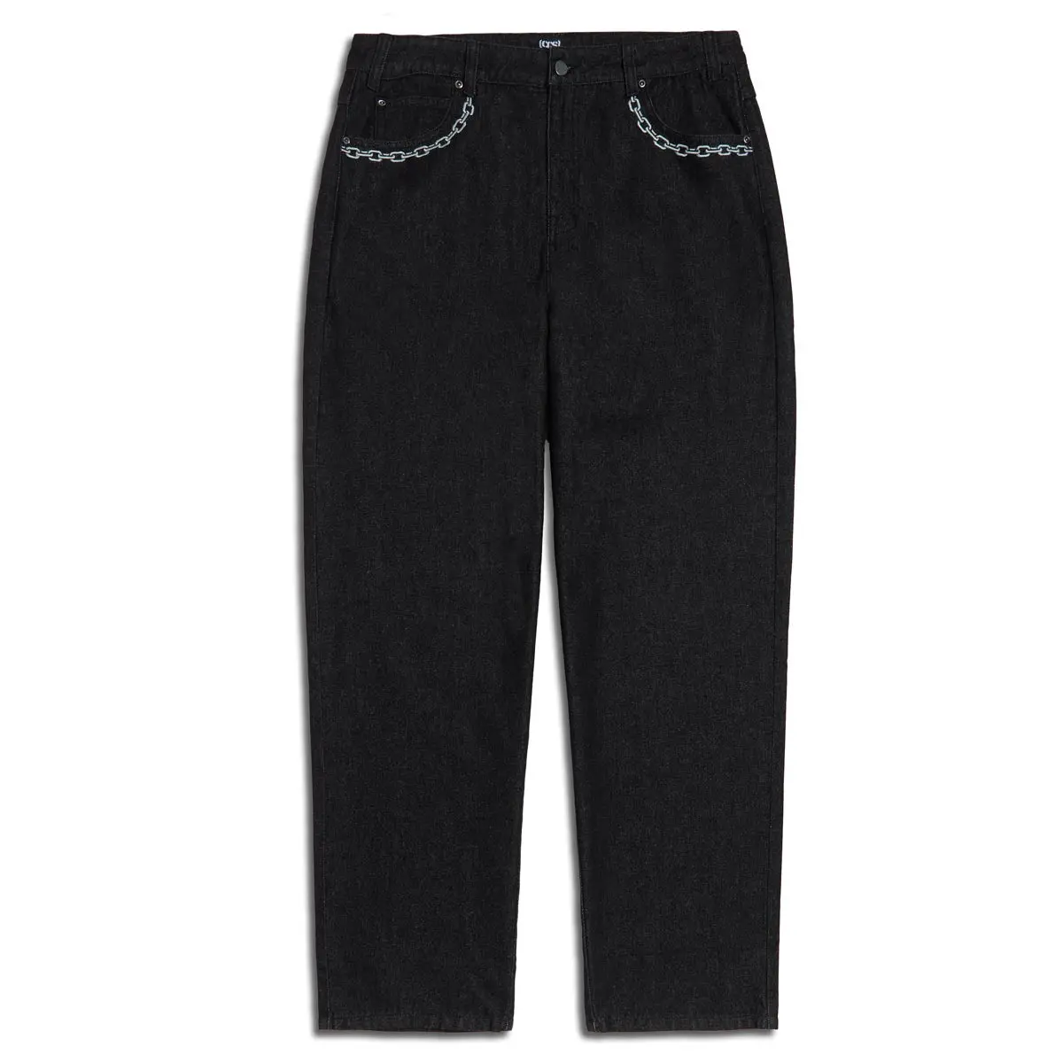 Ccs Baggy Taper Denim Jeans - Chain Black 1