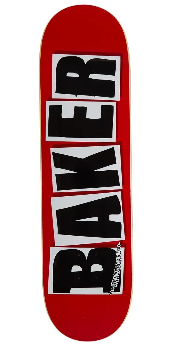 Baker Brand Logo Skateboard Deck - Black - 8.3875" 1