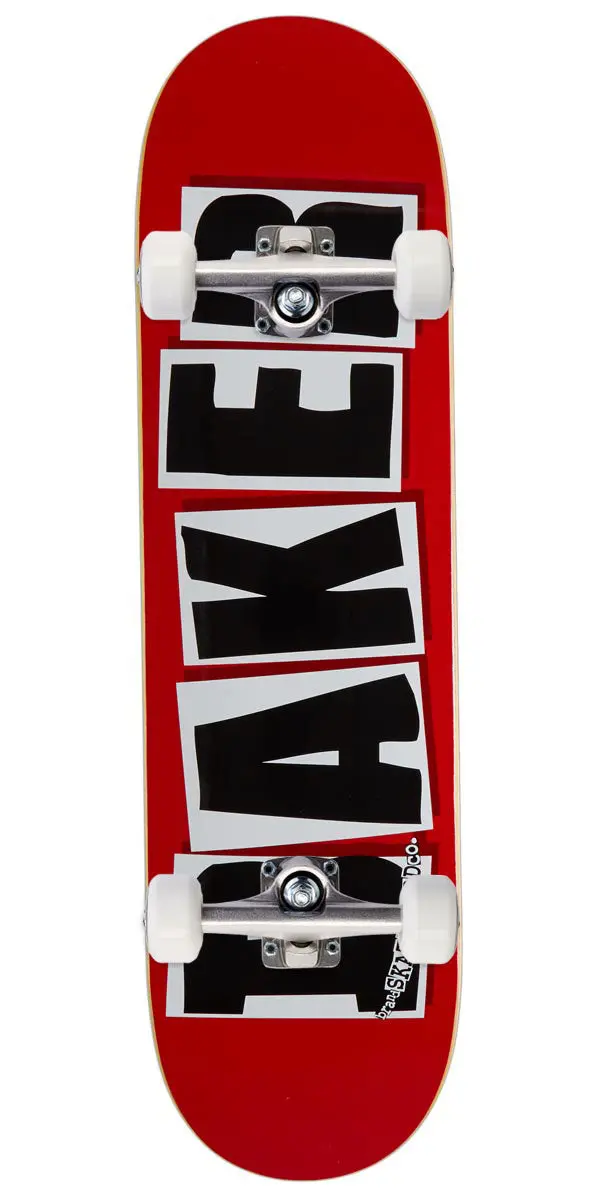 Baker Brand Logo Skateboard Complete - Black - 8.3875" 1