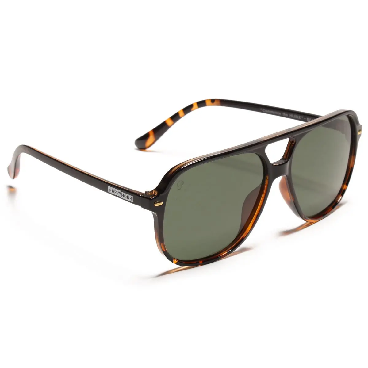 Happy Hour The Duke Polarized Sunglasses - Black Fade/Tortoise/G15 Lens 1