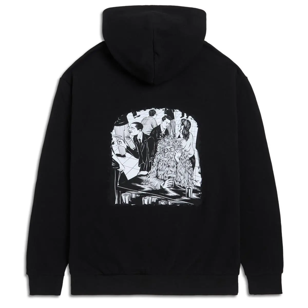 Ccs Social Camouflage Bar Hoodie - Black 1