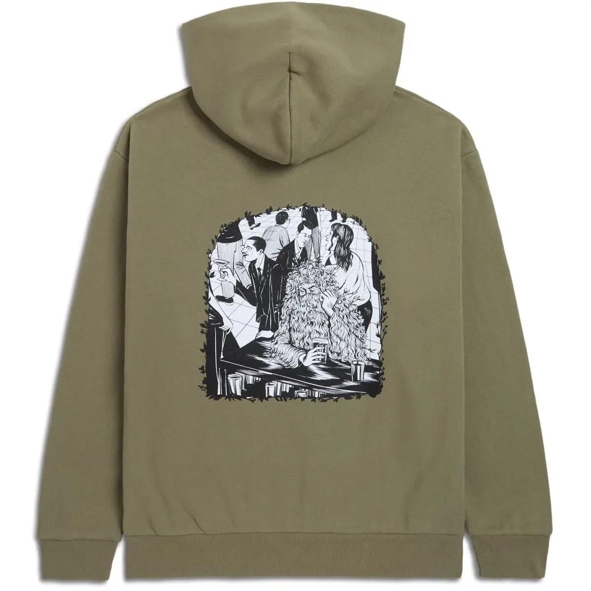 Ccs Social Camouflage Bar Hoodie - Olive 1