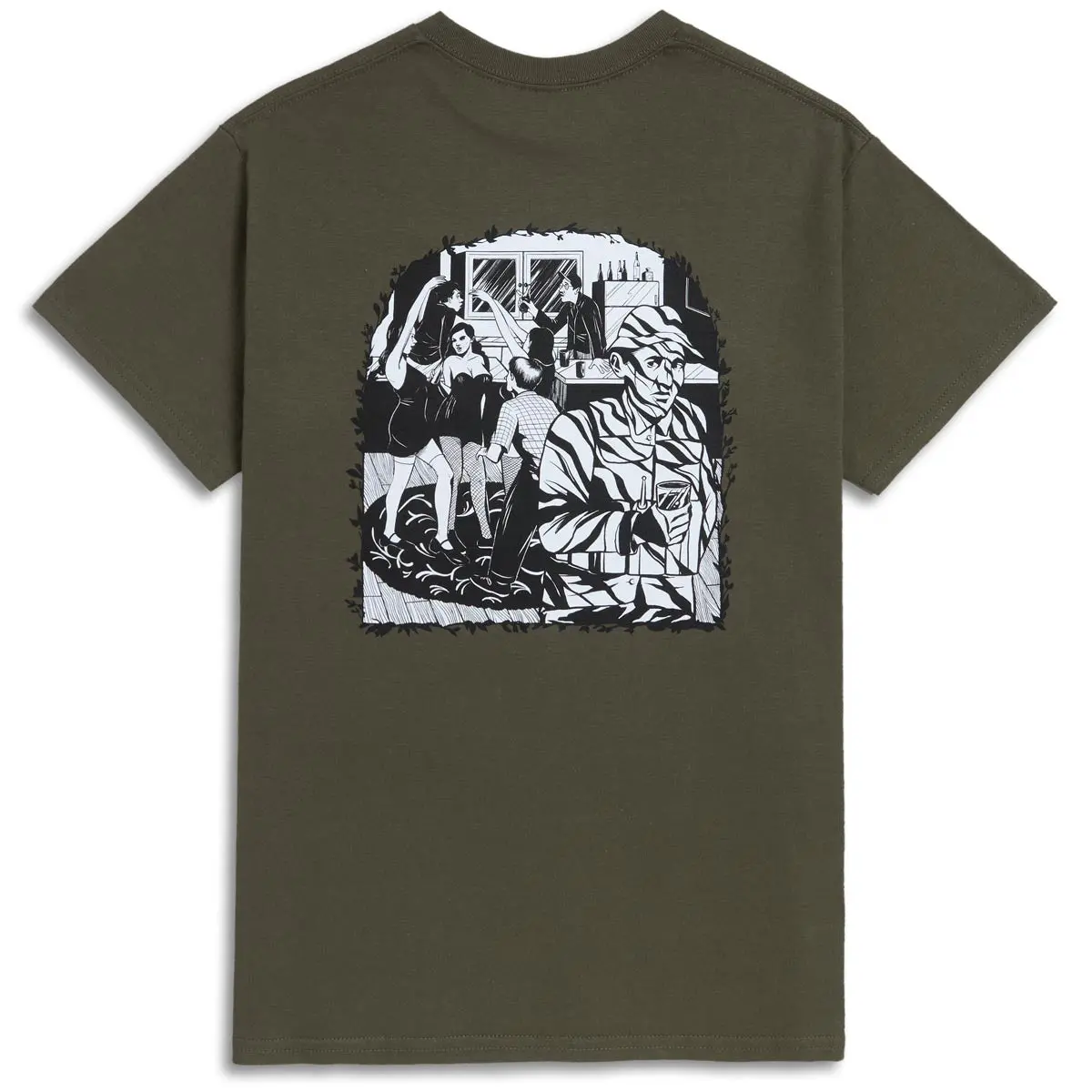 Ccs Social Camouflage Party T-Shirt - Olive 1