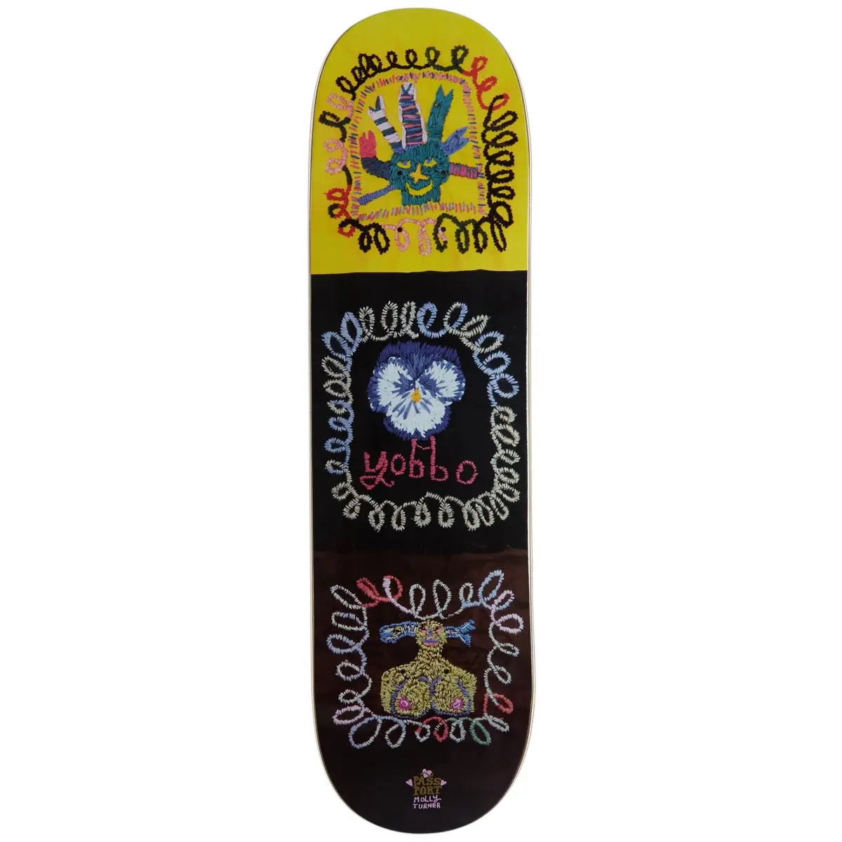 Passport Molly Turner Series Faces Skateboard Deck - 8.38" 1