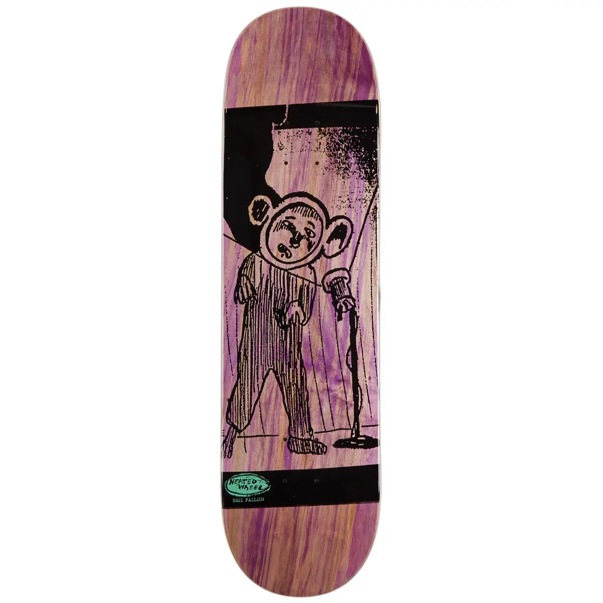 The Heated Wheel Eniz Fazliov Improv Skateboard Deck - 8.25" 1