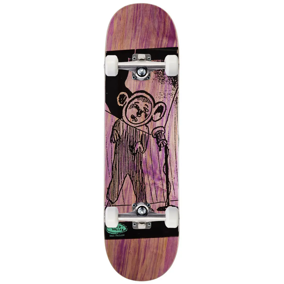 The Heated Wheel Eniz Fazliov Improv Skateboard Complete - 8.25" 1
