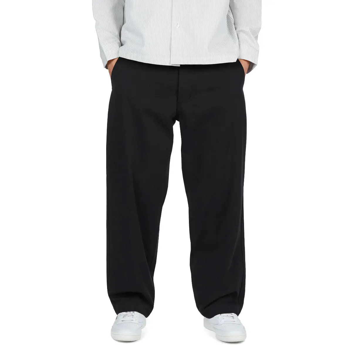 Ccs Wide Leg Chino Pants - Black 1
