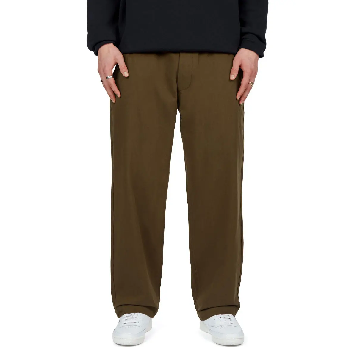 Ccs Wide Leg Chino Pants - Brown 1