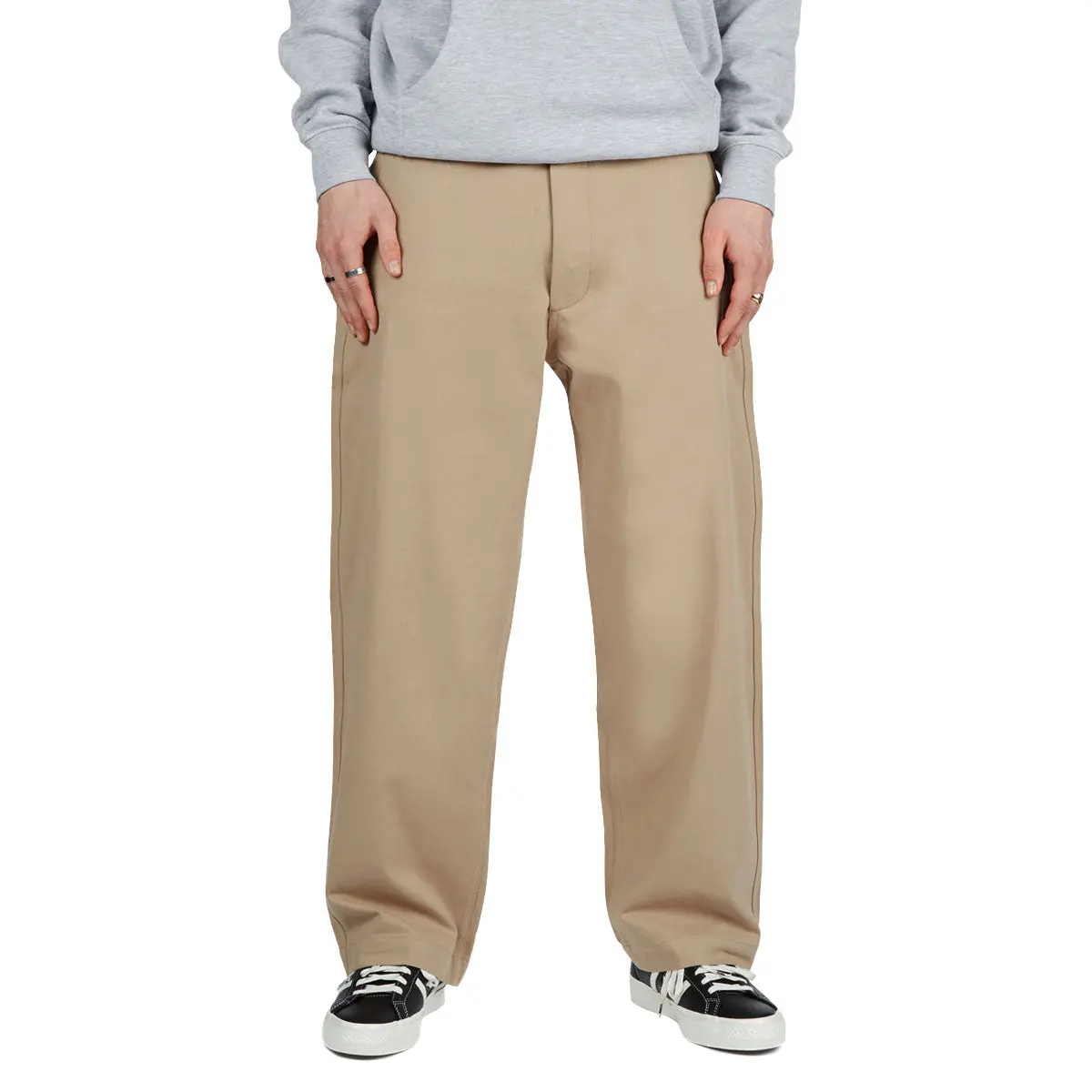 Ccs Wide Leg Chino Pants - Khaki 1