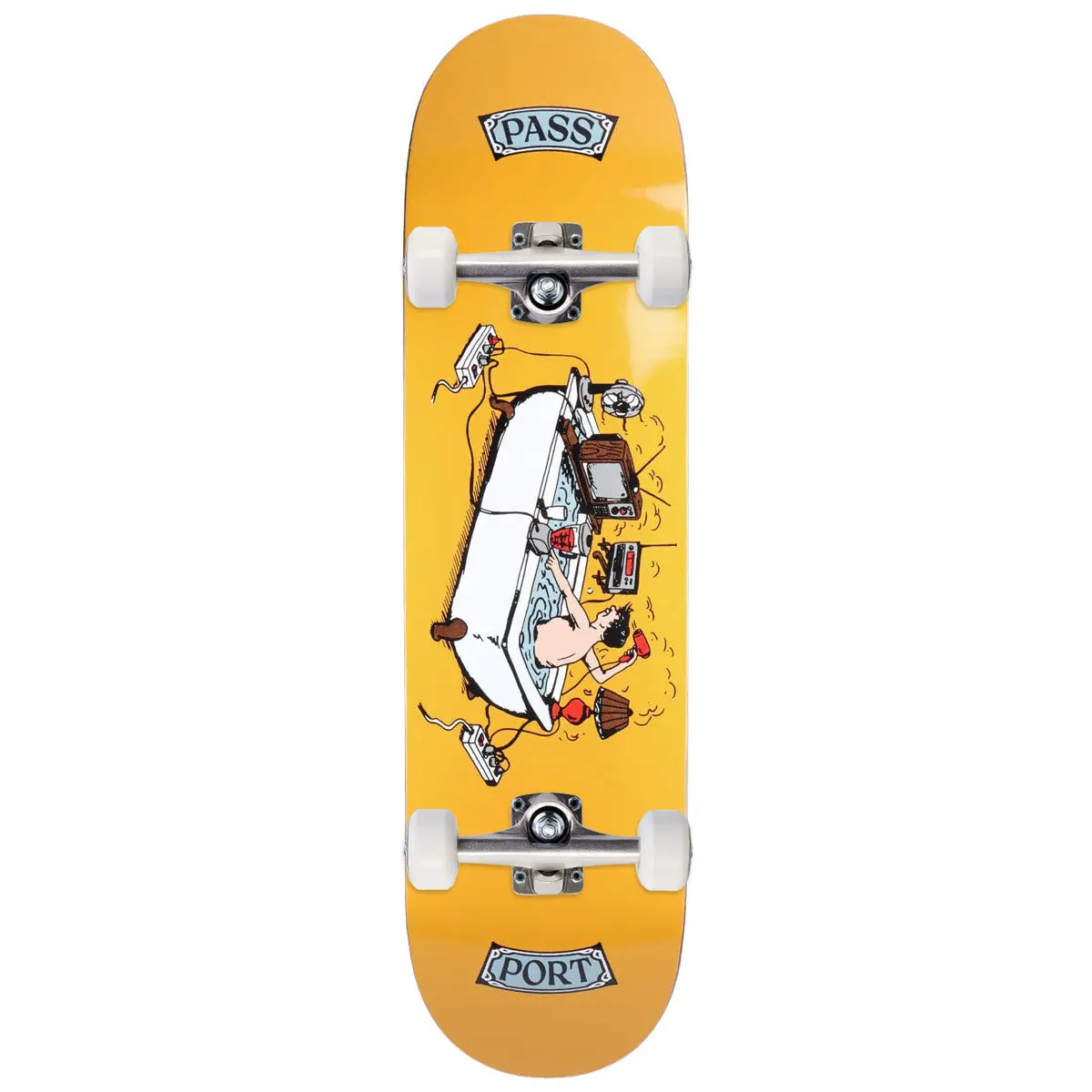 Passport You’Re Making Me Nervous Tub Time Skateboard Complete - 8.00" 1