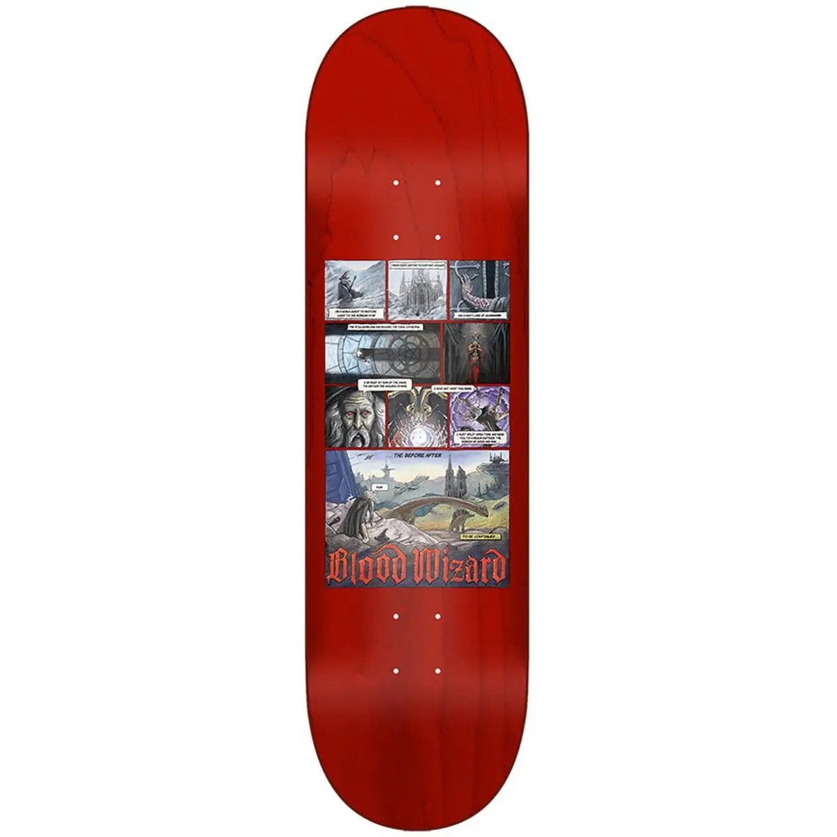 Blood Wizard Outer Realms Comic Skateboard Deck - 8.50" 1