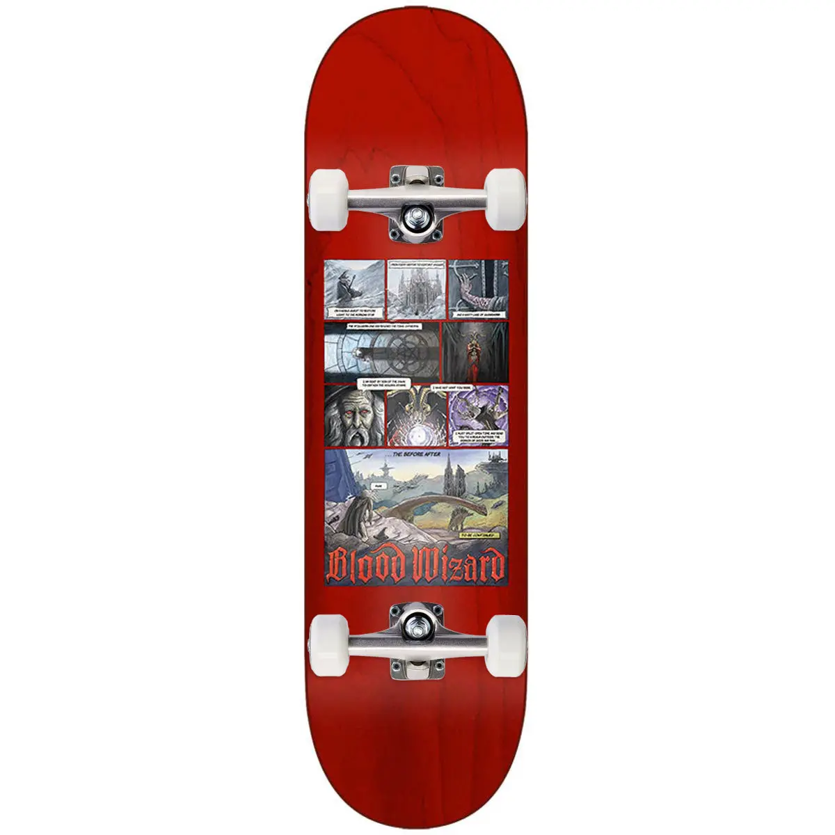 Blood Wizard Outer Realms Comic Skateboard Complete - 8.50" 1