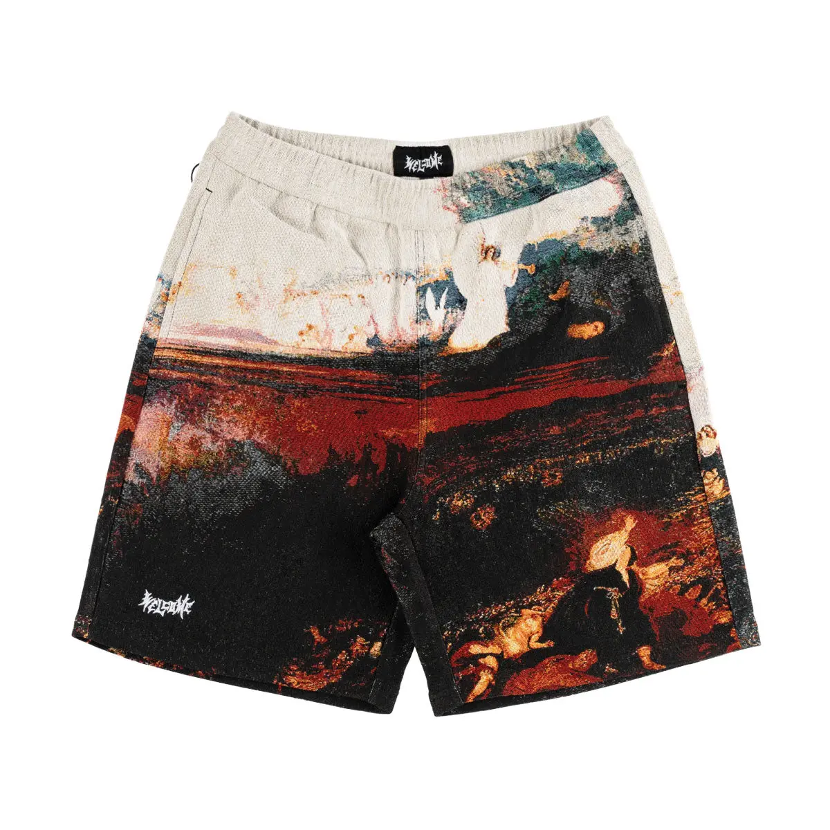 Welcome Rapture Tapestry Shorts - Bone 1