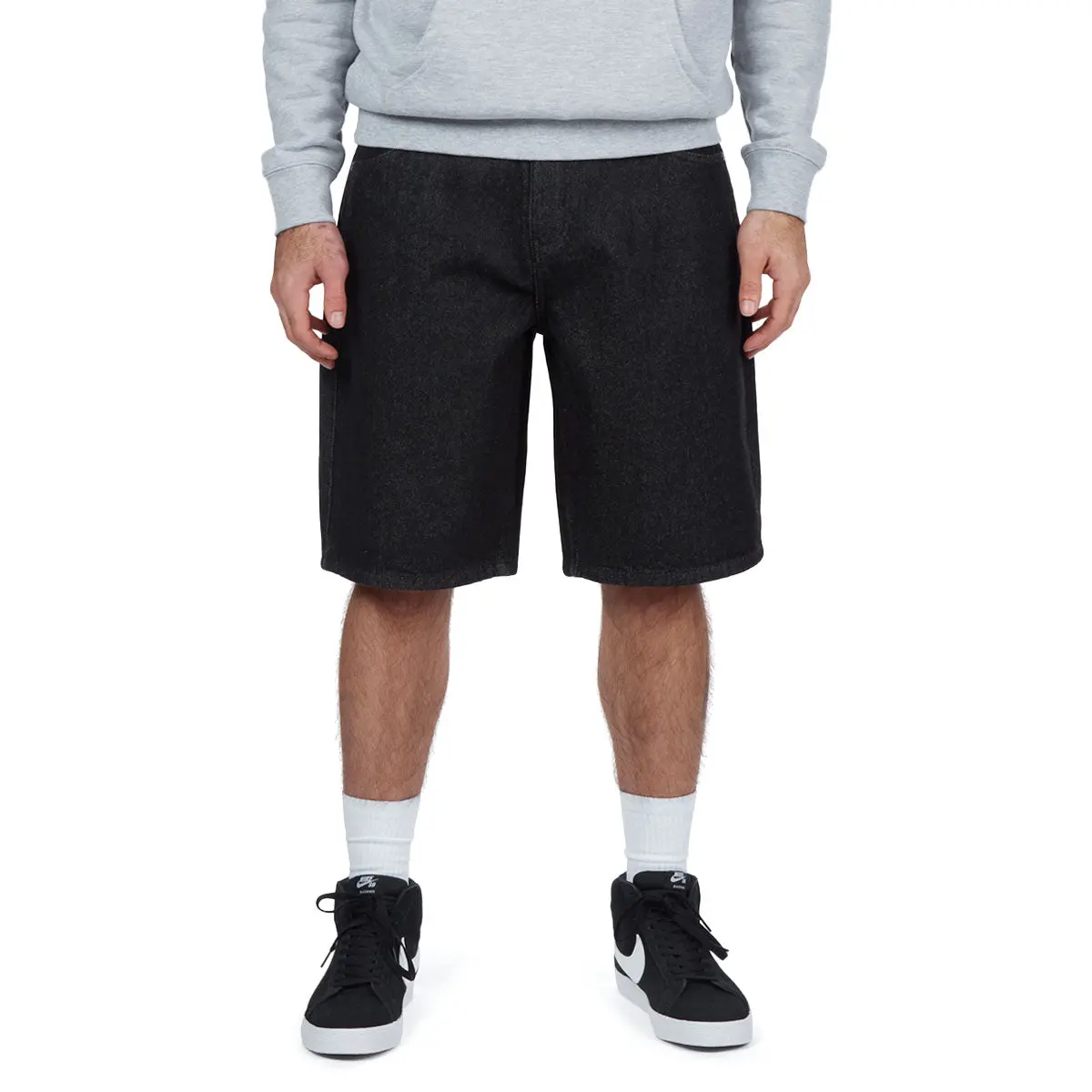 Ccs 97 Star Denim Shorts - Acid Wash Black 1