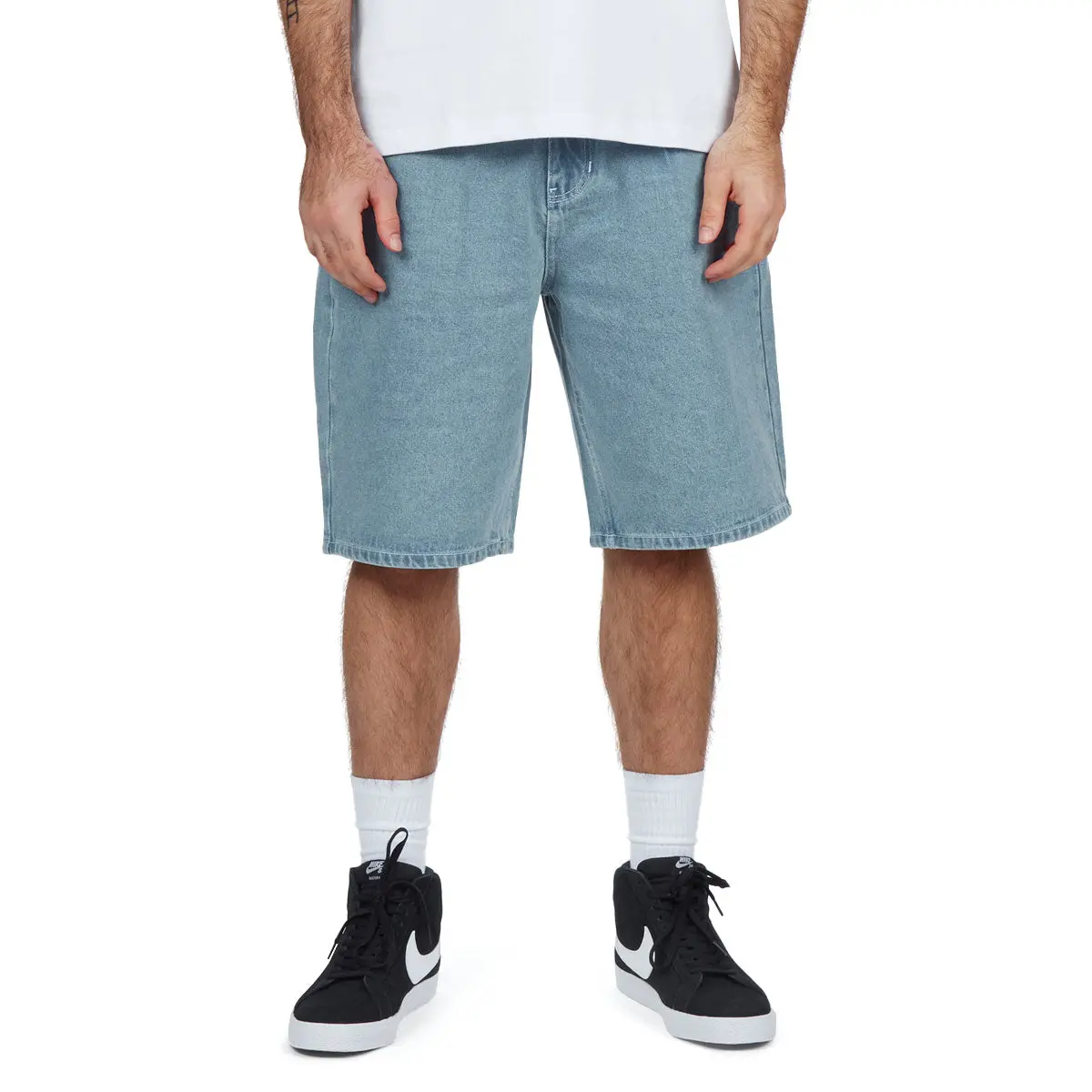 Ccs 97 Star Denim Shorts - Rinsed Blue 1