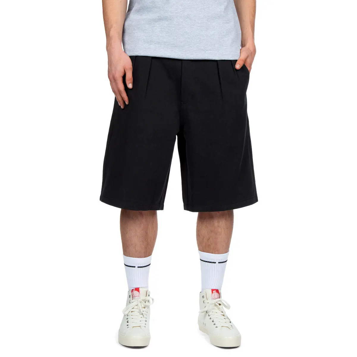 Ccs Pleated Chino Shorts - Black 1