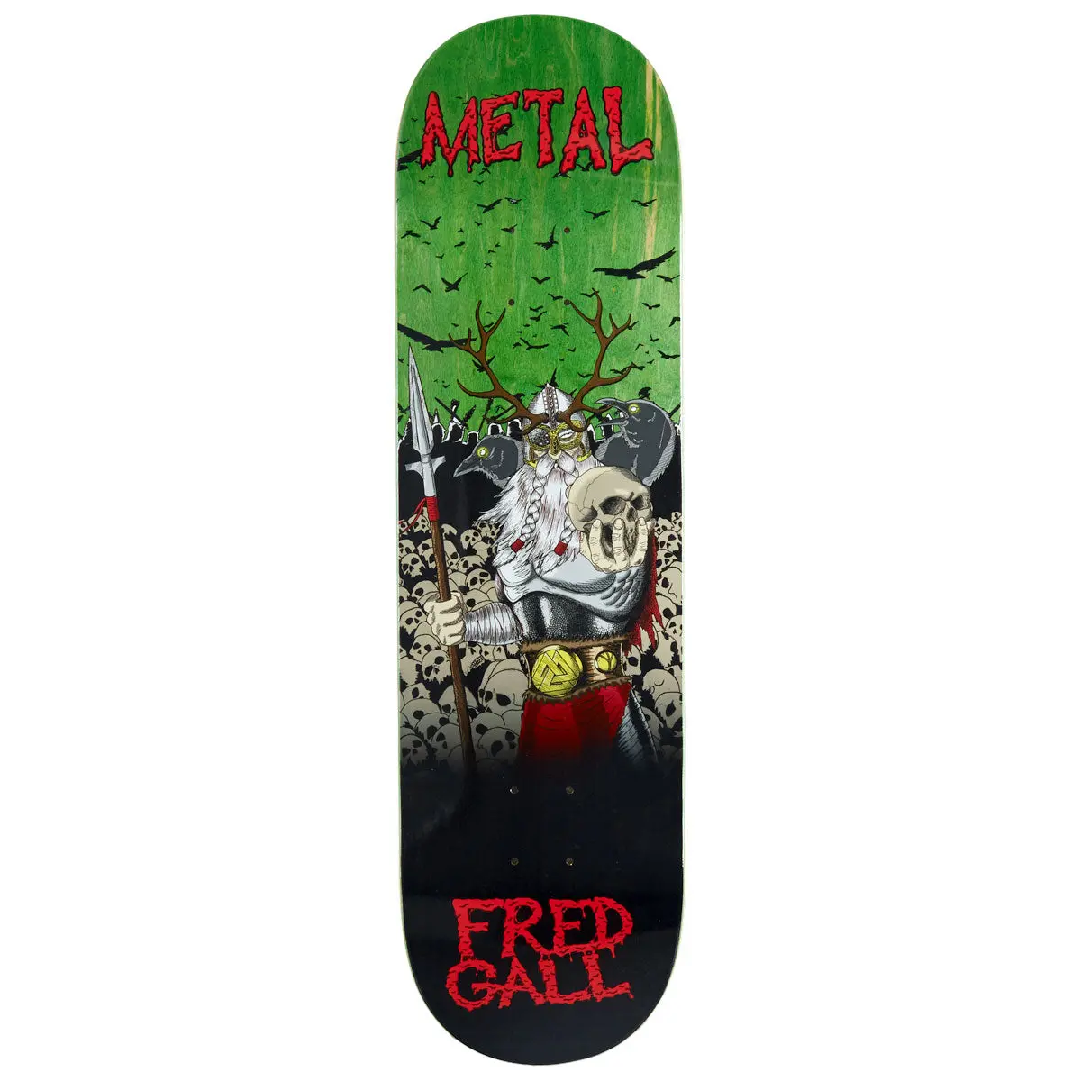 Metal Fred Gall Odin Skateboard Deck - 8.50" 1