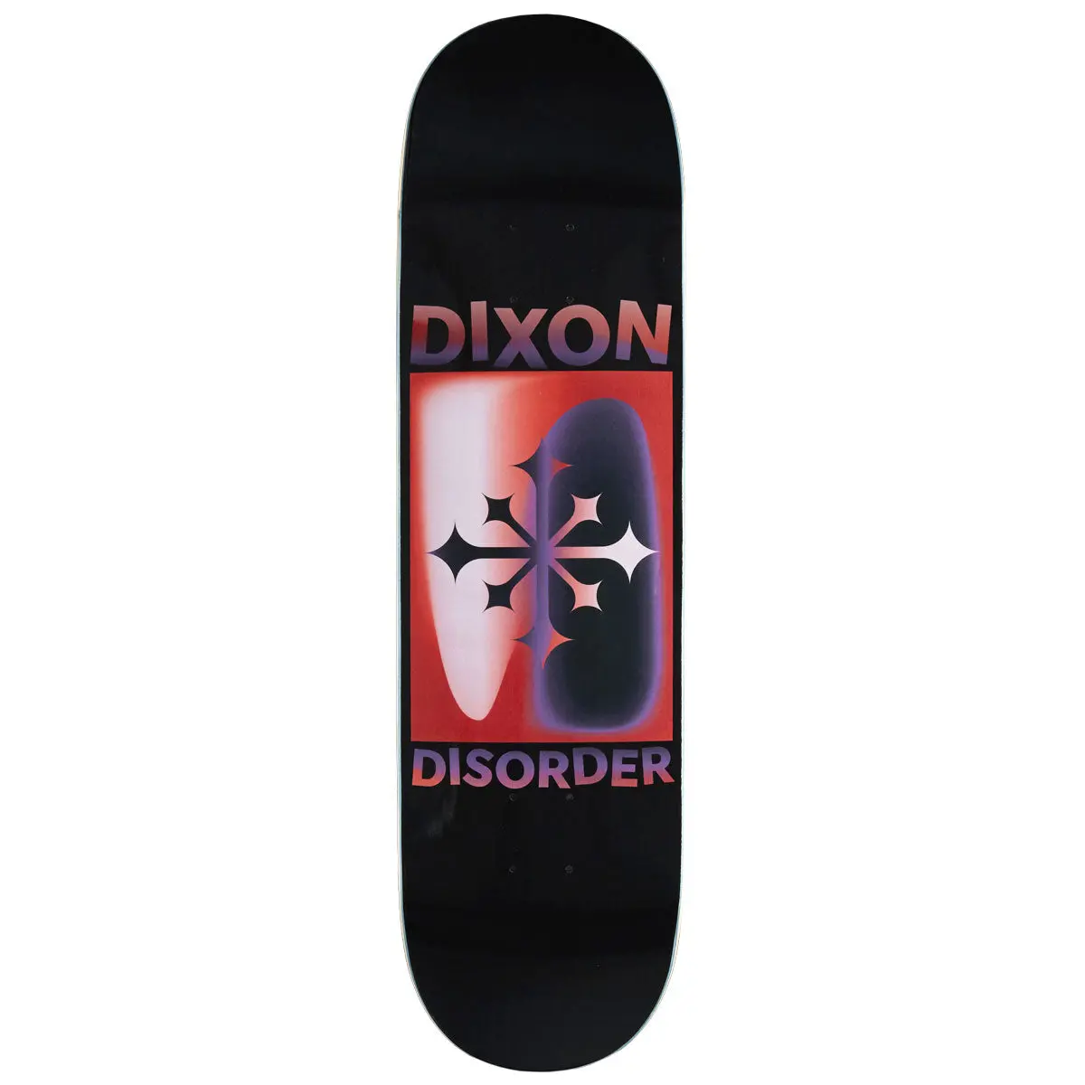 Disorder Gradient Clive Dixon Skateboard Deck - Black/Red - 8.50" 1