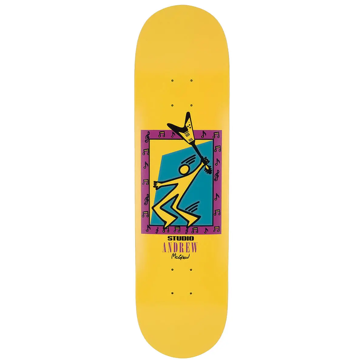 Studio Mcgraw Mosh Skateboard Deck - Yellow - 8.50" 1