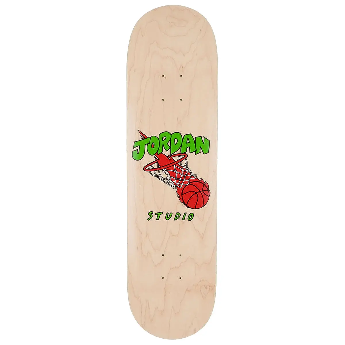 Studio Queijo Hoops On Fire Skateboard Deck - Wood - 8.50" 1