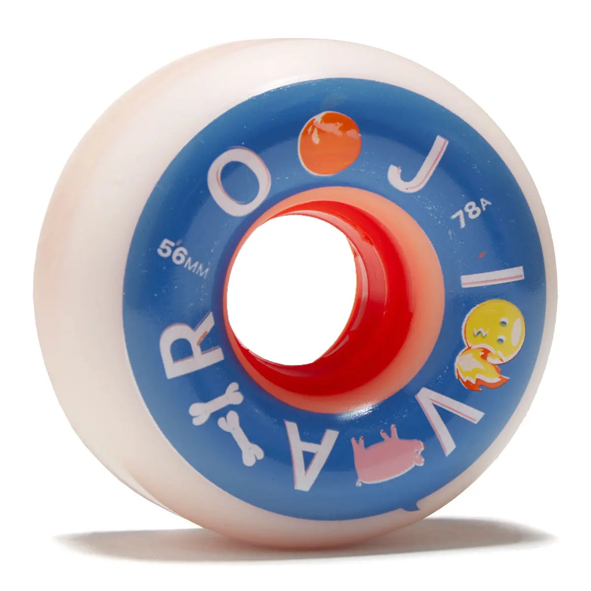 Jivaro Emoji-Varo 78A Skateboard Wheels - 56Mm - Salmon 1