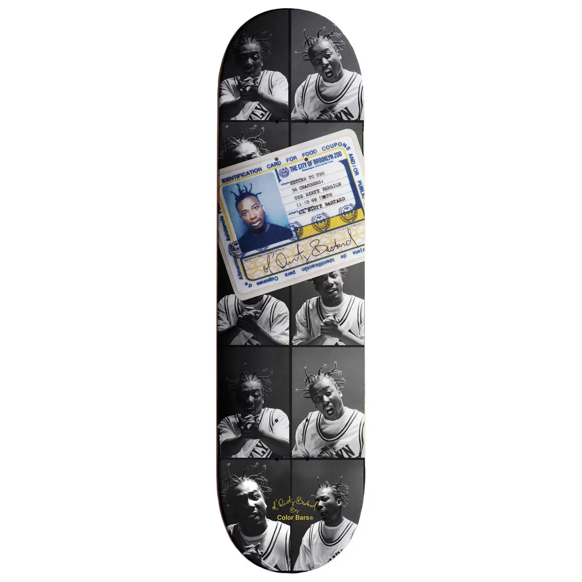 Color Bars X Odb Id Card Skateboard Deck - 8.25" 1