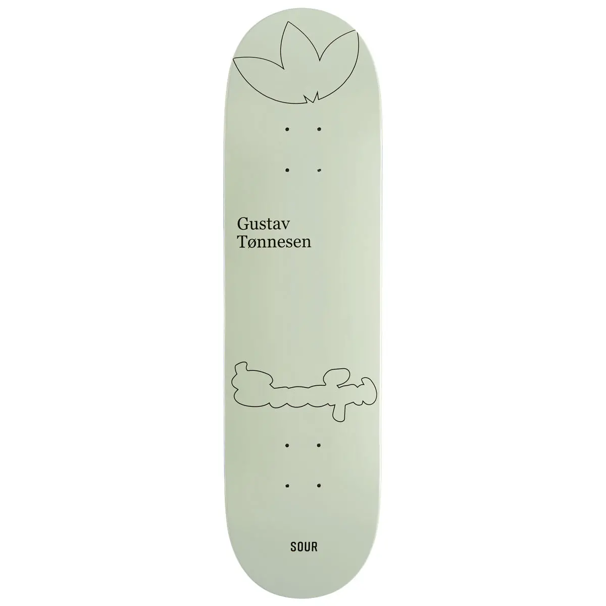 Sour Solution Gustav Stickers Skateboard Deck - 8.25" 1