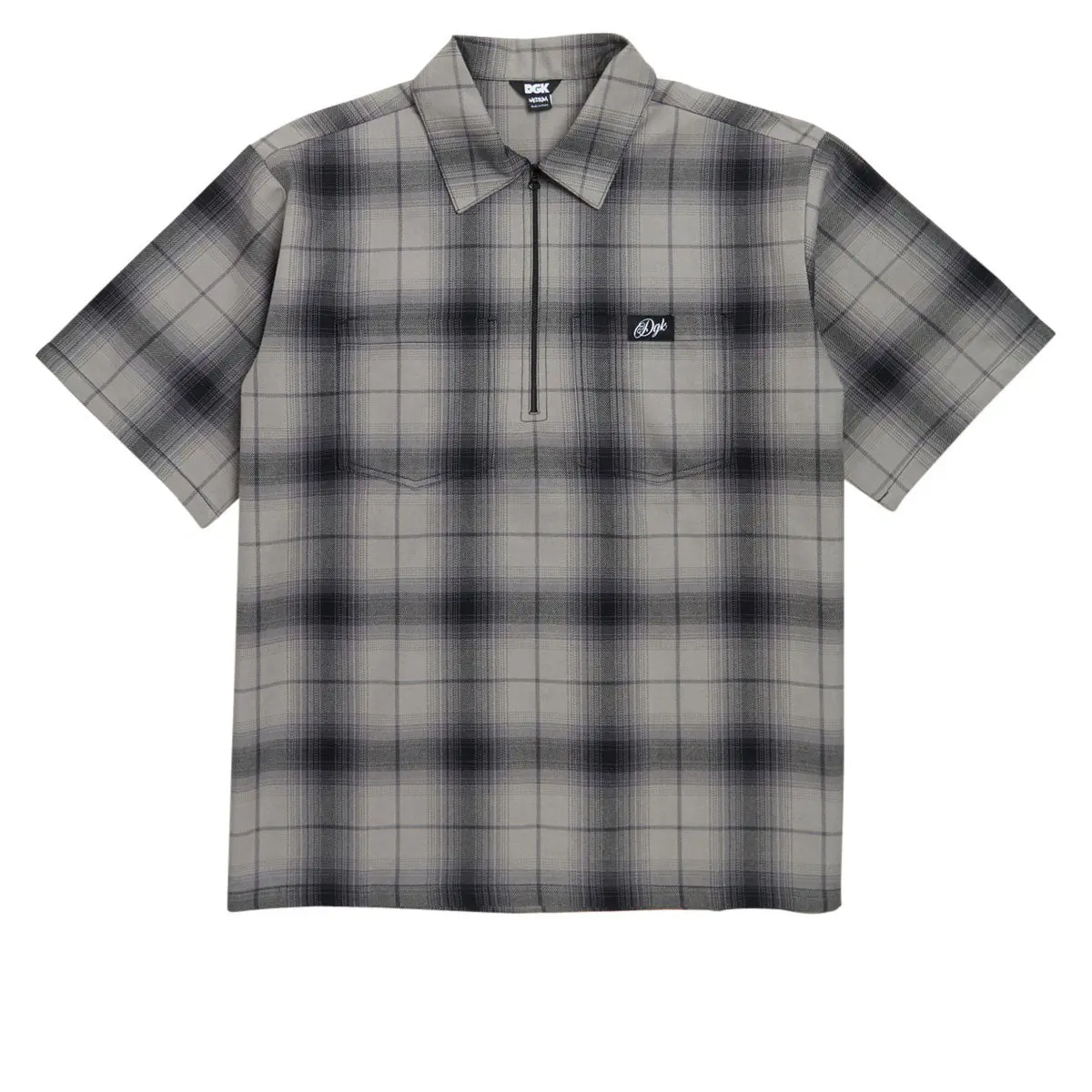 Dgk Players Club Flannel Shirt - Gray 1