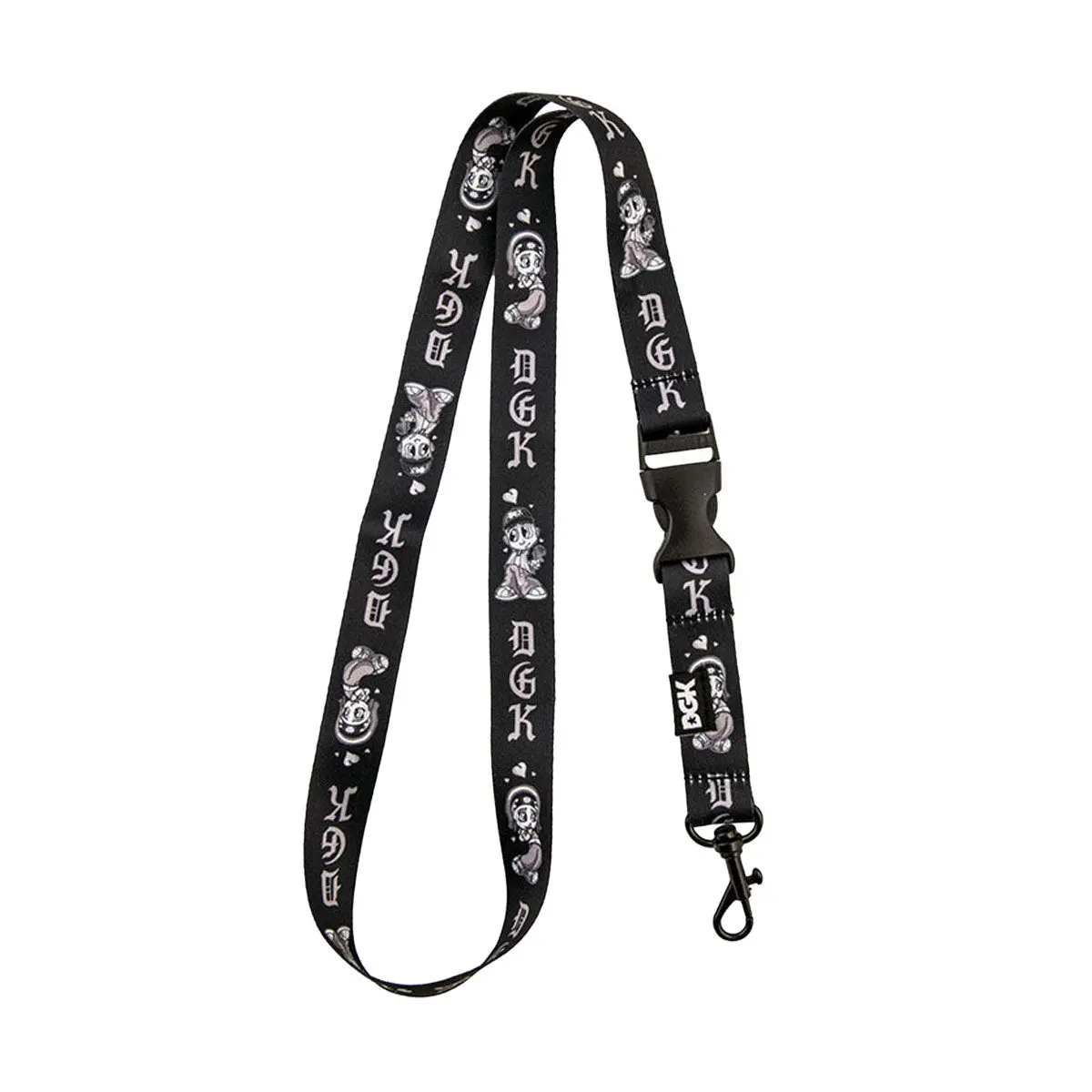 Dgk Fool For You Lanyard - Black 1